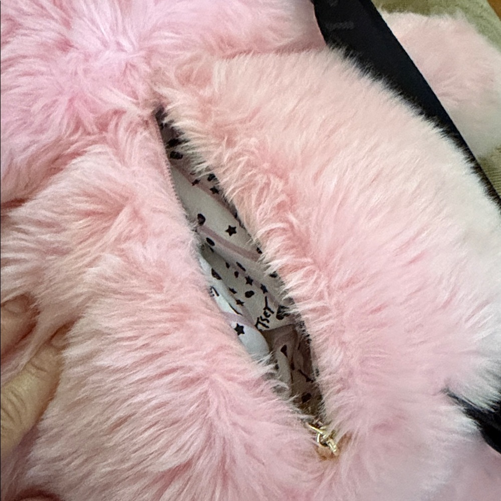 Like New Betsey Johnson Pink Bunny Backpack Plush - Picture 5 of 9